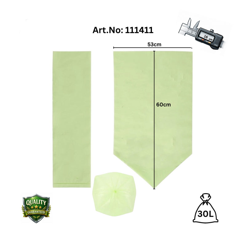 Compostable bag / Kompostierbarer Beutel, 30L, Quality Guaranteed, 0.086€/pc, 2,59€/roll