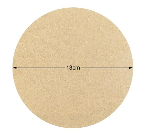 Backpapier/Burgerpapier/Hamburger-Patty-Papier, rund, 13 cm, BPA-frei, PFAS-frei, ungebleicht, 40 g/m²