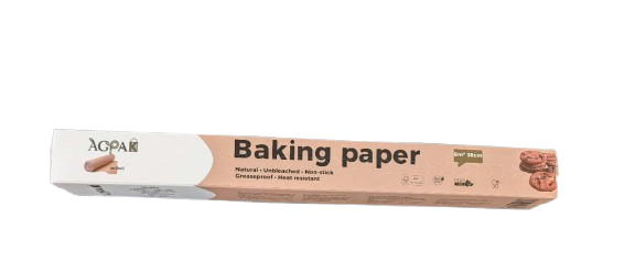 Baking paper in roll, 8m*38cm, BPA free, PFAS free, Unbleached, 40g/m2, professional level