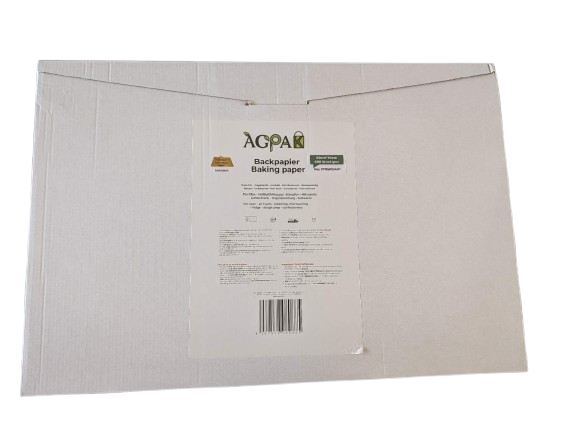 Baking paper in sheet, 60cm*40cm, BPA free, PFAS free, Unbleached,38g/m2, Grade I， Eco Standard