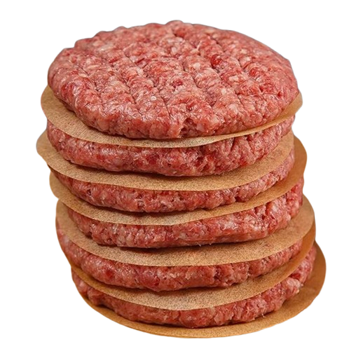 Baking paper/Burger Paper/Hamburger Patty Paper/Burger Patty Liners, round,  11cm, BPA free, PFAS free, Unbleached,40g/m2, Extra Strong