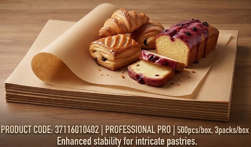 Backpapier, Bogengröße 60 cm x 40 cm, BPA-frei, PFAS-frei, ungebleicht, 40 g/m², Güteklasse II, stark