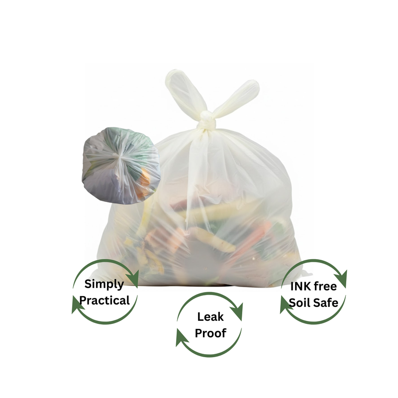 Kompostierbarer Beutel / Kompostierbarer Beutel, 10L, Qualität garantiert, 0,052€/Stück, 2,59€/Rolle