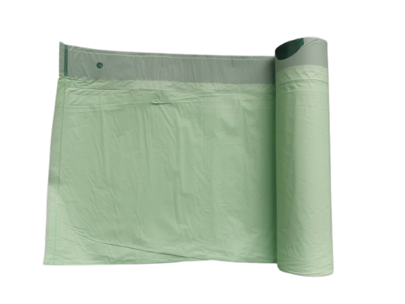 Kompostierbarer Bio-Müllbeutel mit Zugband, 6–8 l, 0,073 €/Stück, 2,19 €/Rolle